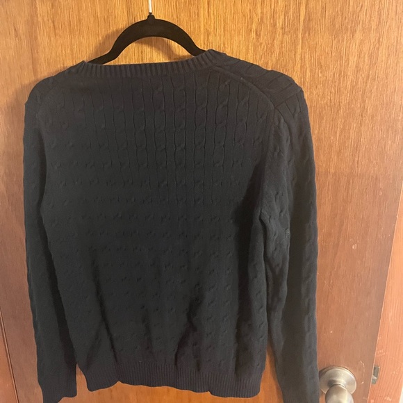 Brooks Brothers 346 Cotton Cable-knit Crewneck Sweater - Picture 2 of 3